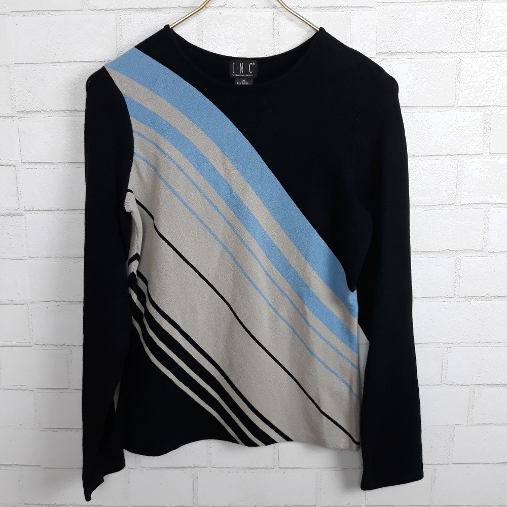 INC Carnation Striped Sweater Msrp $60